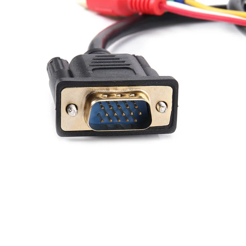 Кабель соединитель 1 5 м VGA 3 RCA для ТВ ПК ноутбука компьютера SGA998|Кабели HDMI| |