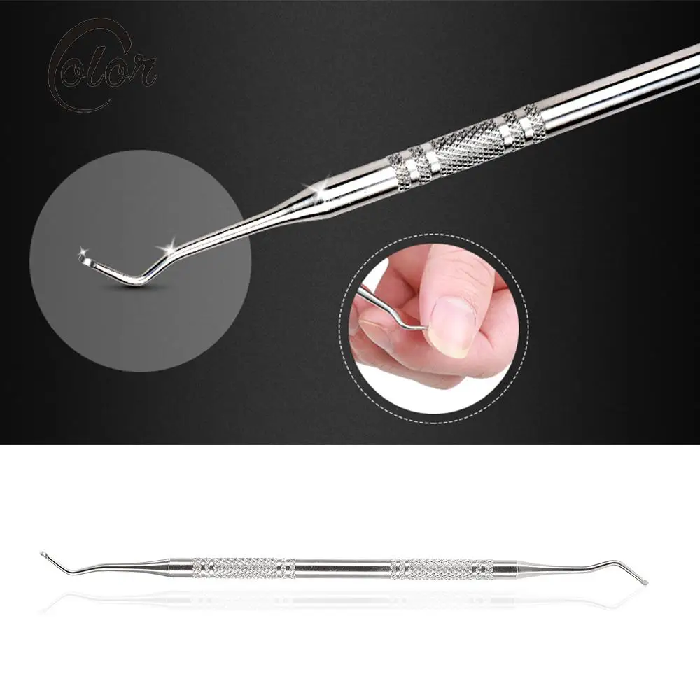 

Professional Ingrown Toe Nail Correction Lifter File Clean Installation Tool Pedicure Foot Nail Care Hook Double Ended Sided