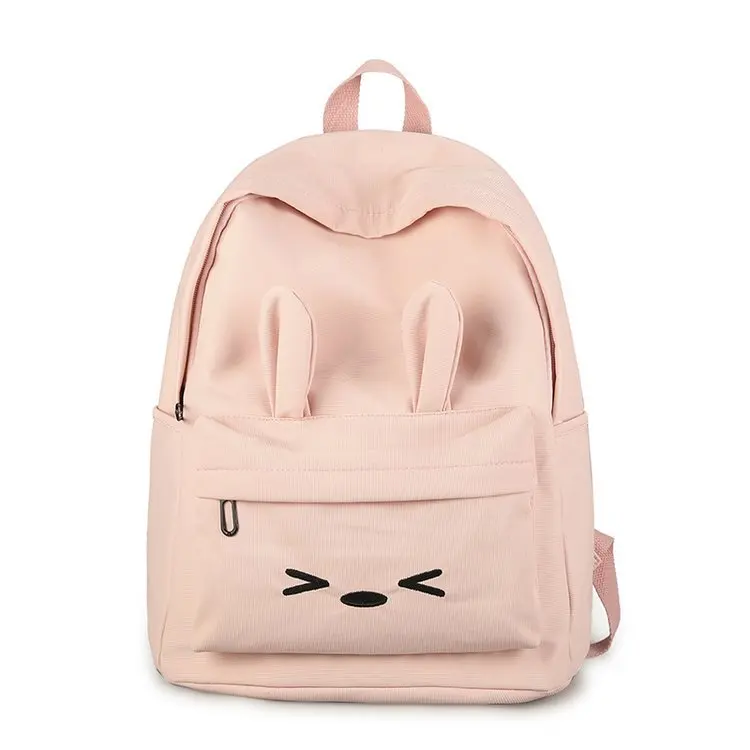 

2019 Brand Cute Backpack Women Pink Backpack For School Girl Travel Large Capacity Bags Bunny Ear Backpack Mochila