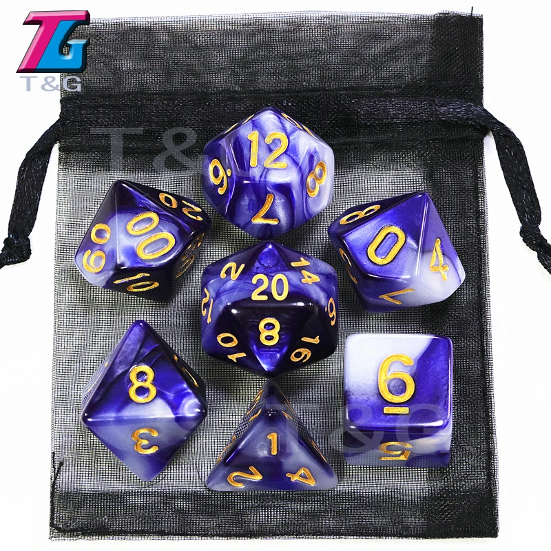 9 цветов на выбор DND Mix Dice Bag детские пластиковые кубики подарок на день рождения подземелья драконы настольные игры Вечерние