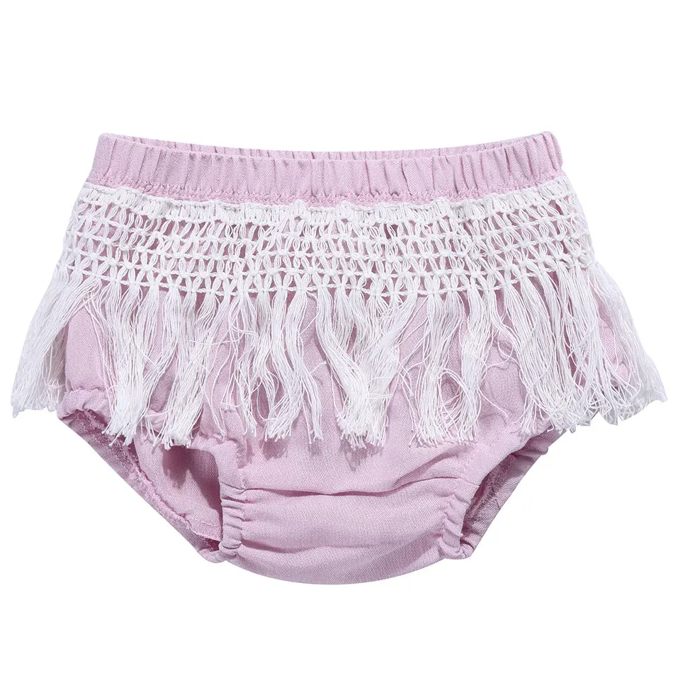 Newborn Toddler Kids Baby Boy Girl Bottom Infant Tassel Bloomer Newborn