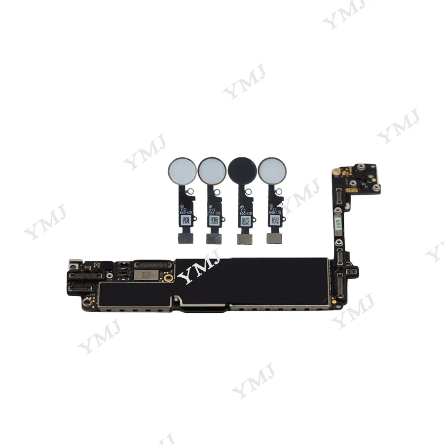 Черная/белая/Золотая/Розовая полностью разблокированная для iphone 7 материнская плата с сенсорным ID, Оригинальная для iphone 7 материнская плата+ полные чипы