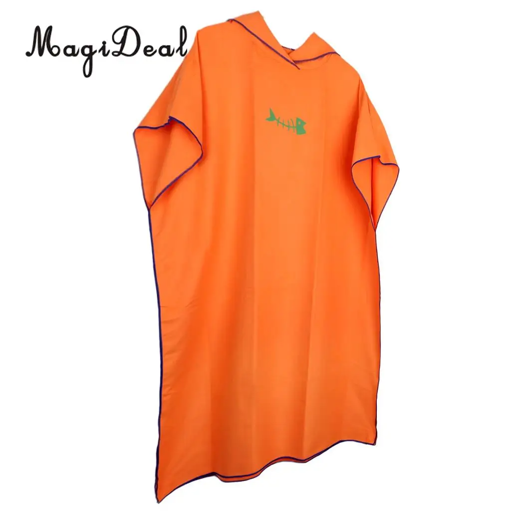 Surf Poncho Towel with Hood for Adults Women Men, Microfiber Beach Changing Robe for Swimming Bathing Kitesurf Wetsuit