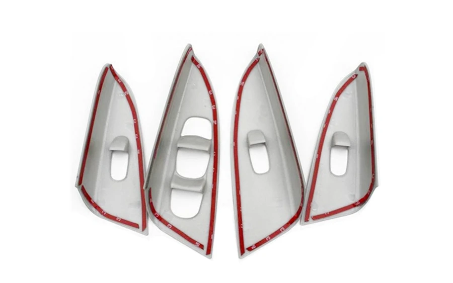 4 шт. для Nissan Sentra/Sylphy ABS Матовая Серебристая Внутренняя дверь подлокотник окно Лифт кнопка аксессуары крышка отделка