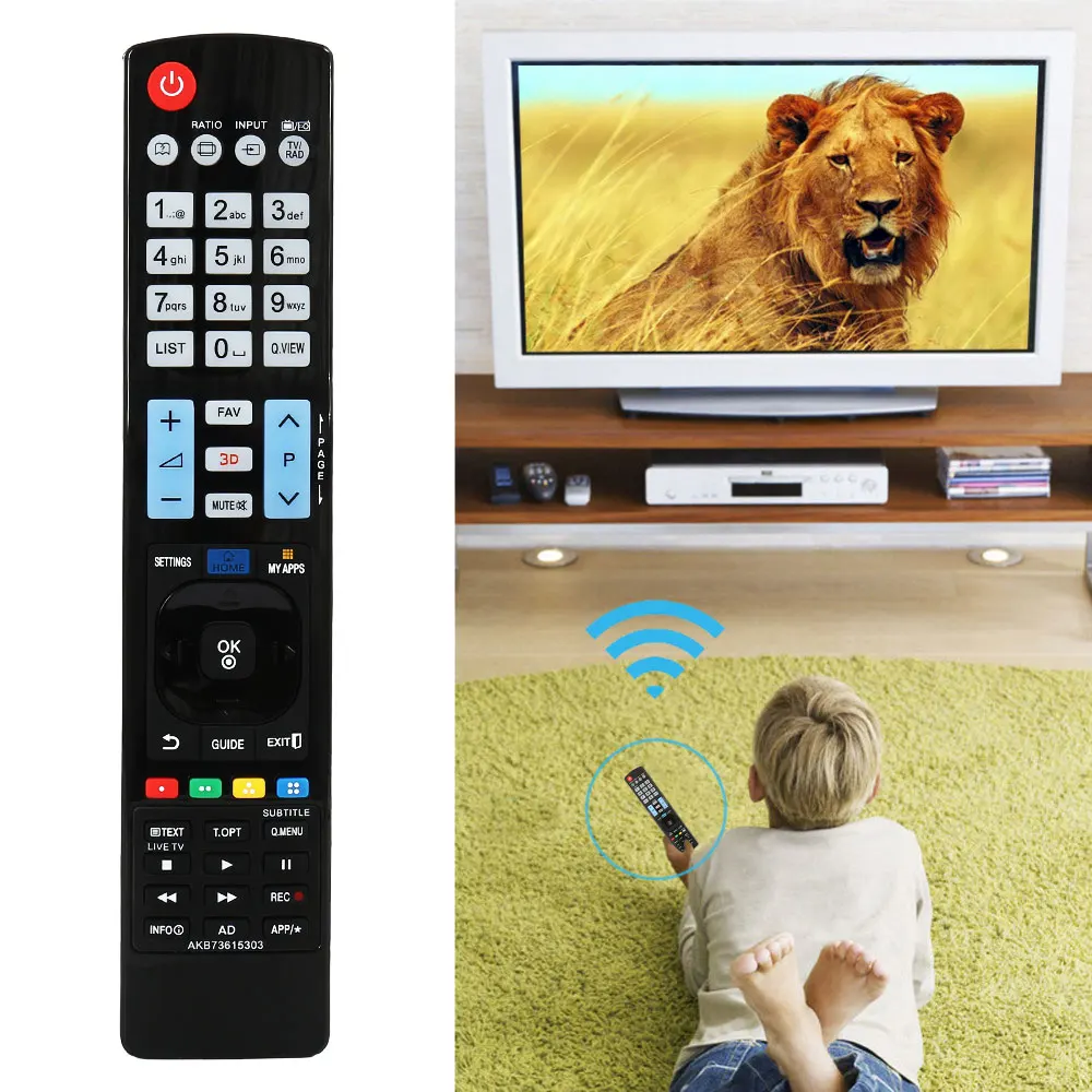 Universal LCD TV Remote Control AKB73615303 for LG AKB72914041 AKB72914043  32LM620T Replacement IPTV Remote Controll