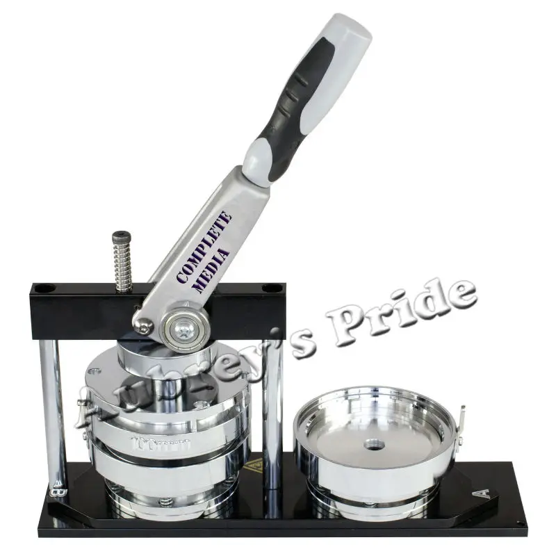NEW N4 25 32 37 44 50 56 58 65 75 90 100mm Badge Button Maker Machine +Adjustable Circle Cutter+100 Sets Metal Pinback Supply