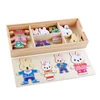 New Little Bear Change Clothes Children's Early Education Wooden Jigsaw Puzzle Dressing Game Baby Puzzle Toys For Children Gift 6