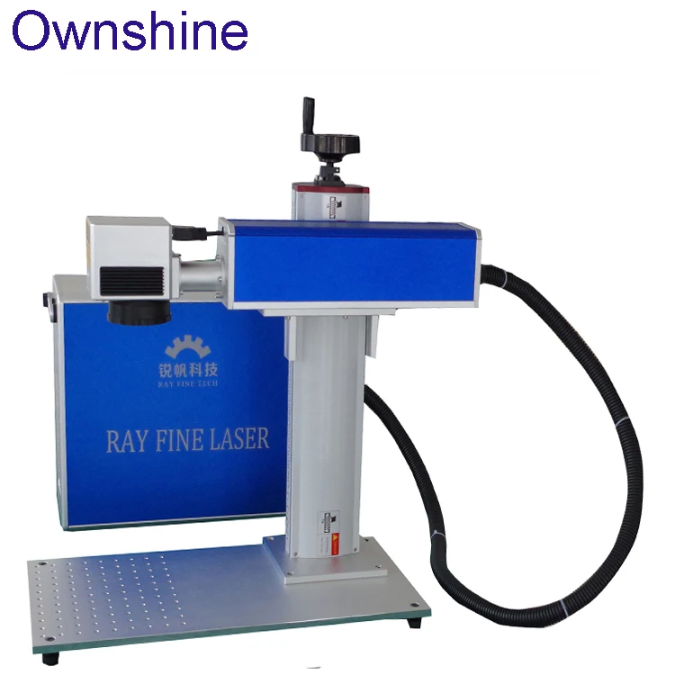 China portable 30W MAX cnc fiber laser engraving machine for car parts