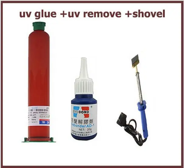 uv glue +uv remove +shovel UV Glue Liquid OCA Optical Clear Adhesive