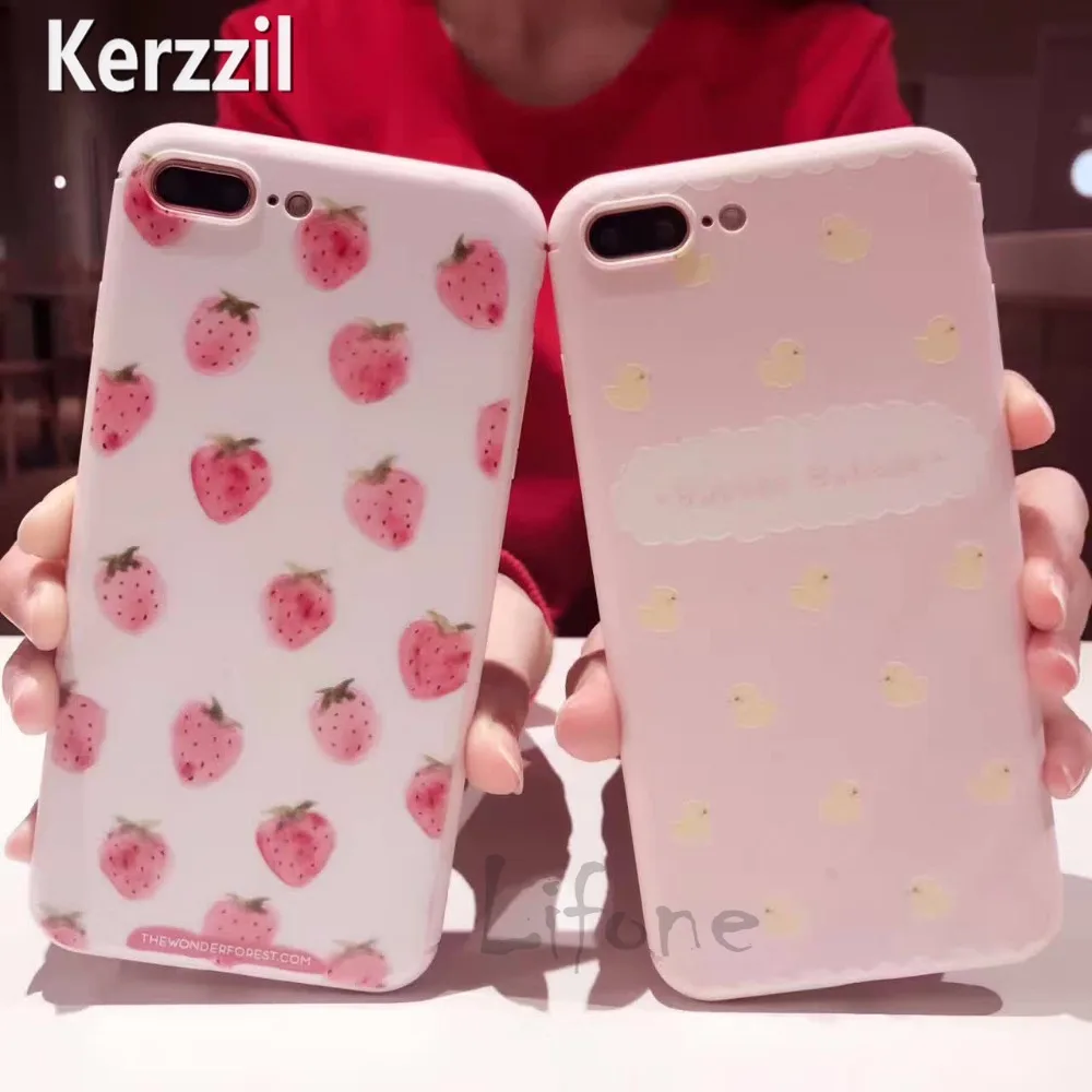 Kerzzil силиконовый мягкий милый розовый чехол для iPhone 6 6s 7 plus чехлы iphone lina |