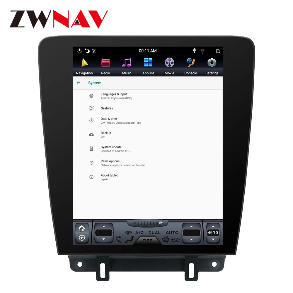 Flash Deal PX6 4GB RAM Tesla style Android 8.1 Car GPS Navigation For Ford Mustang 2010-2014 head unit multimedia auto radio tape recorder 5