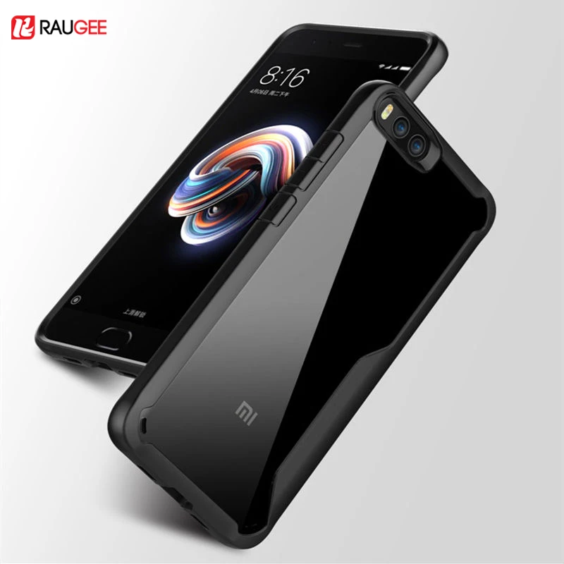 

For Xiaomi Mi Note 3 Bumper Xiaomi Mi Note 3 Case Cover Reinforced Corner Shock Absorbing Transparent Crystal Clear Back Cover