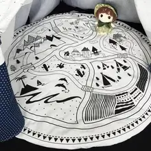 INS/модный ковер в скандинавском стиле для детей; коврик для ползания; коврик для новорожденных; хлопковый коврик для игр; детский подарок
