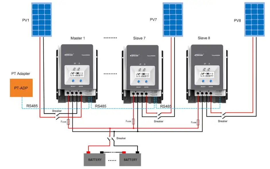 Controlador de Carga Gravação em Tempo Lcd para Max Epever Mppt Solar 24 36v 48v Retroiluminação 200v pv Entrada Real 10415an 10420an 100a 12v 7 Renovação da Casa