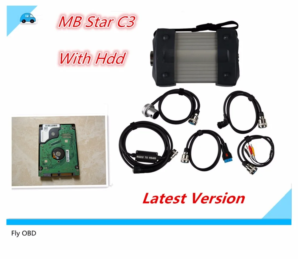 

Newest 2015.07 Top Rated Tester MB Star C3 mb star c3 full set with MB C3 software HDD installed well Free Shipping