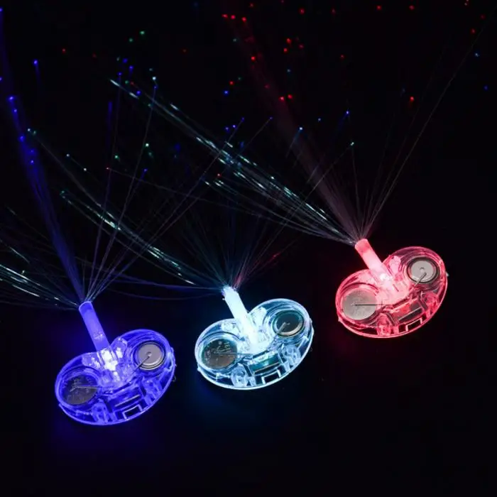 Colorful LED Glowing Flash Wigs Hair Braided Clip Hairpin Show New Year Party Christmas Decor Supplies Headband Luminescent TP