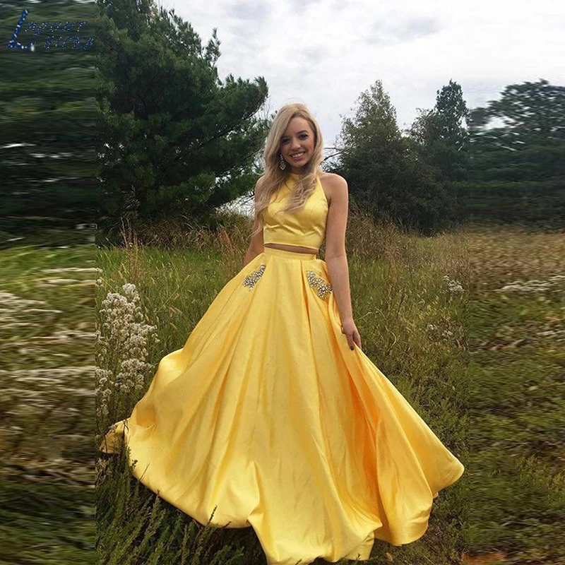yellow prom dresses 2018