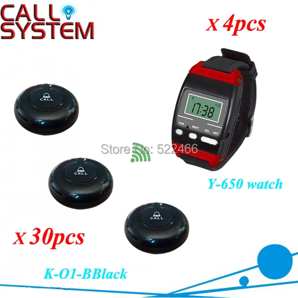 Y-650 O1-BBlack 4 30 Restaurant table call bell system.jpg