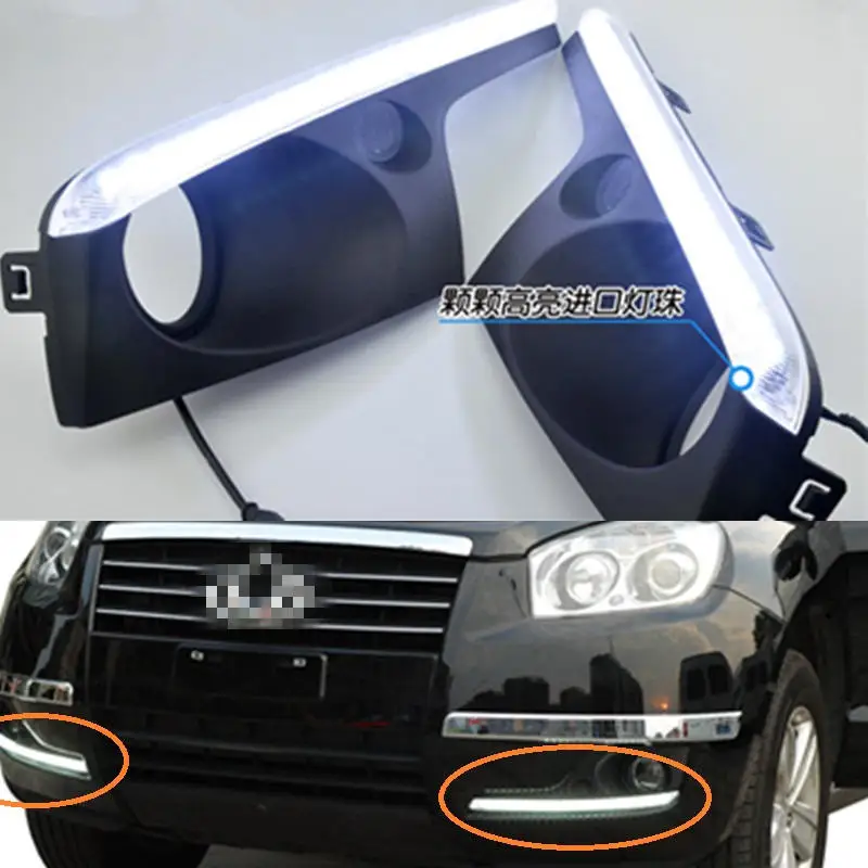 Geely Emgrand X7 EmgrarandX7 Geely EX7 SUV Car LED daytime running lights Refit fog light frame