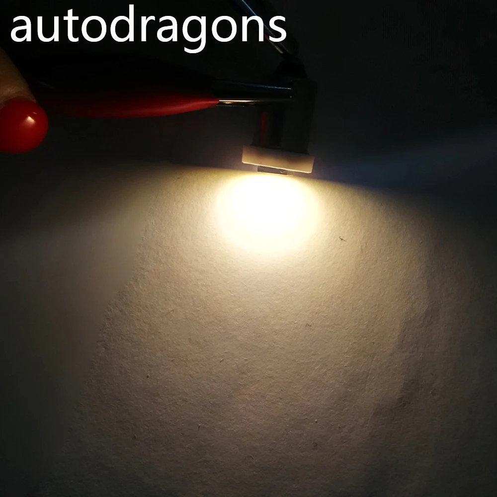 Autodragons 100 шт. 6 3 В переменного тока Ba9s #44 #47 байонетная база пинбол led 5050SMD без