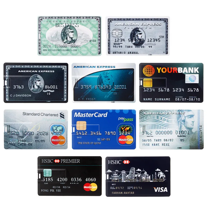 

New Super Slim Credit Card usb flash drive 2.0 usb stick 32GB high speed pen drive 4GB 8GB 16GB 64GB 128GB pendrive free LOGO