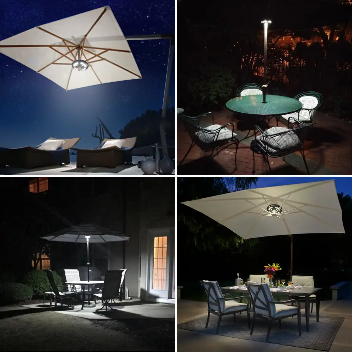Amir 24 4 Led Patio Umbrella Pole Light Outdoor Cordless Light Garden Portable Camping Tent Umbrella Lamp Emergency Lights Aliexpress