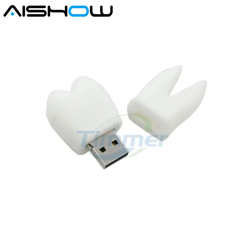 

white tooth usb flash drive 4GB 8GB 16GB 32GB 64GB Cute pen drive pendrive U disk lovely creative personality usb 2.0 hot sale