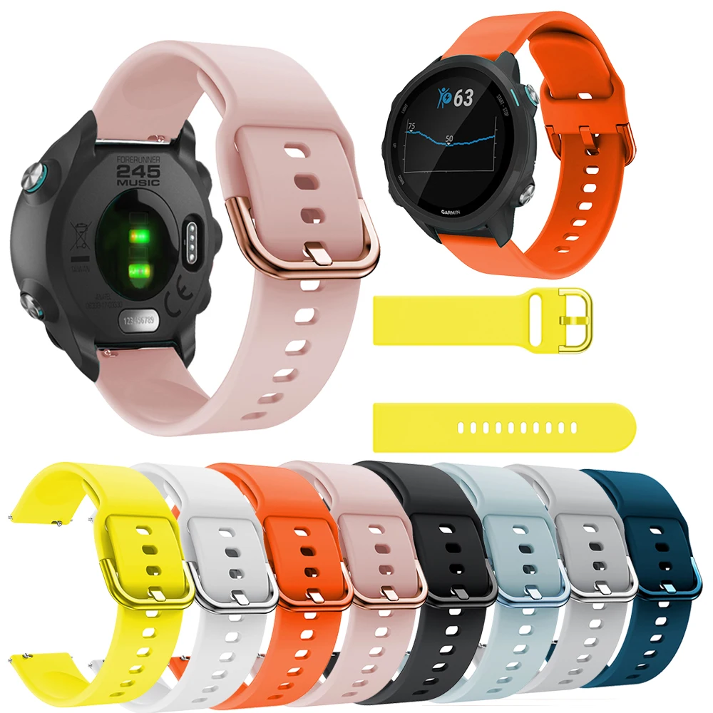 

Fashion Sports Watchbands For Samsung Galaxy Watch 42mm/Active Bracelet Replacement For Garmin Forerunner 645 245 245M Wrist