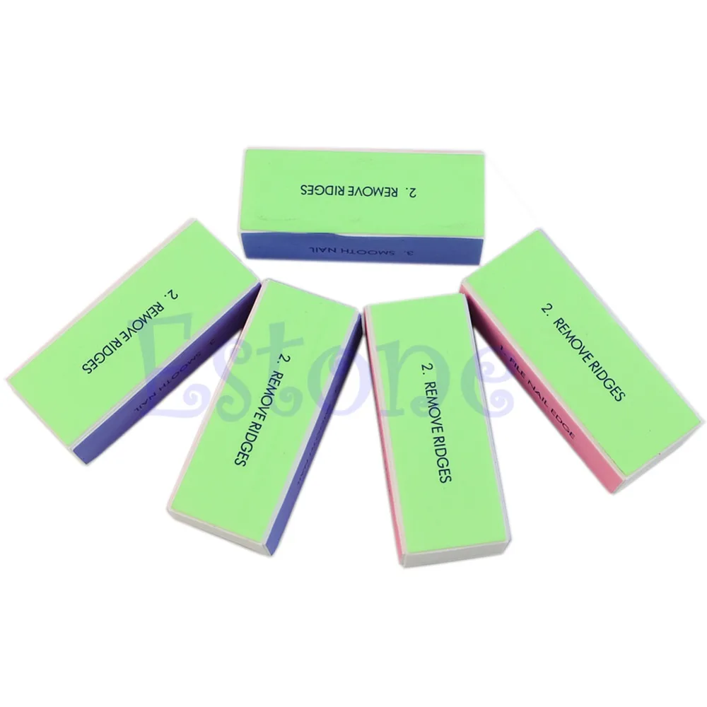 

5 Pcs Professional 4 Way Buffer Buffing Sanding Block Nail Art Manicure Beauty Tool