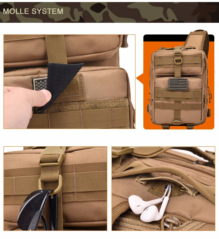 Рюкзак Jungle Archer, тактический рюкзак, спортивный, походный, открытый, Нейлоновый, болотный, нагрудный, слинг, на одно плечо, Военный Рюкзак