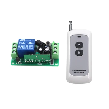 

DC 24V 1CH Remote Switch 10A Relay Switching Wireless Controller NO COM NC Button ON OFF Remote Switches 315/433 MITI Smart Home