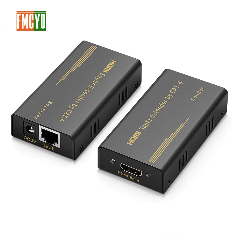 

HDMI Extender Over IP/TCP UTP/STP CAT5e/6 Rj45 LAN Network Support 1080p 60m Extension Like HDMI Splitter Transmitter Receiver