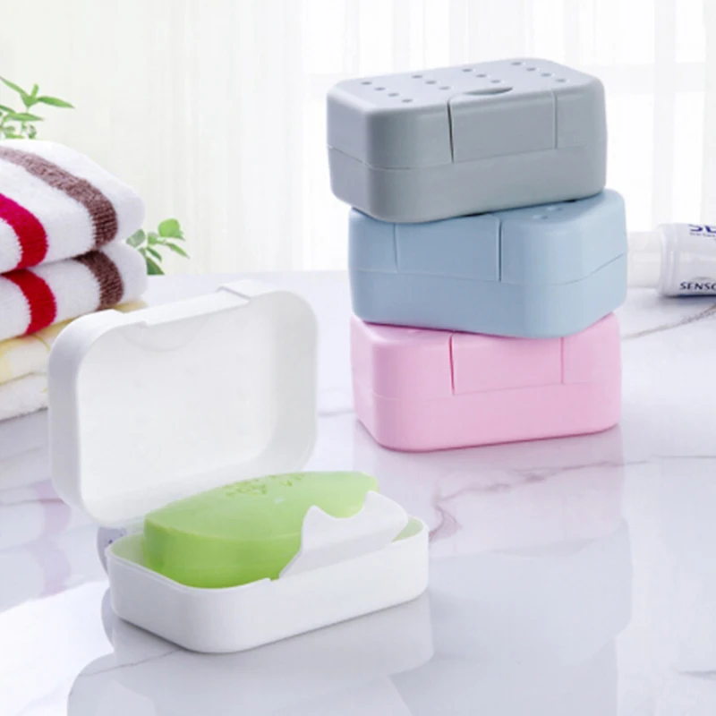 Buy 1Pc Portable Travel Rectangular Soap Dish Plastic