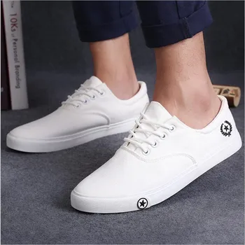 

New Fashion Man Classic Flat Shoes Breathable Canvas Shoes Mens Trainers Flats Casual Shoes Men For Adults Zapatos De Hombre