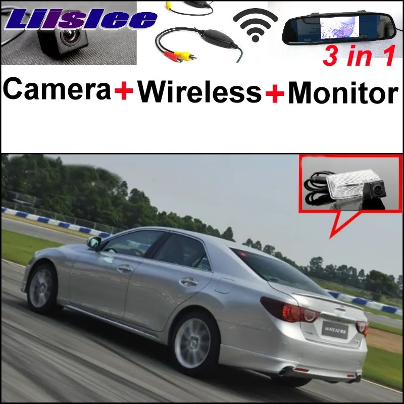 

Liislee 3 in1 Special Camera + Wireless Receiver + Mirror Monitor Parking System For TOYOTA Reiz Mark X MarkX MK2 2010~2015