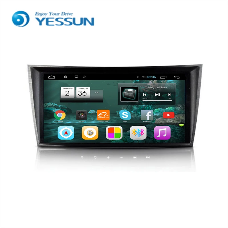 YESSUN Android большой автомобильный dvd-плеер с экраном для BENZ E class W211 2002~ 2008 стерео радио мультимедиа gps навигация с wifi