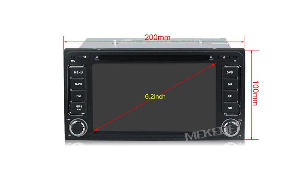 Excellent MEKEDE 2+32G Android 9.1 Multimedia Car DVD Player For Toyota Land cruise 100 200 prado 120 150 RAV4 COROLLACamry yaris Hilux 1