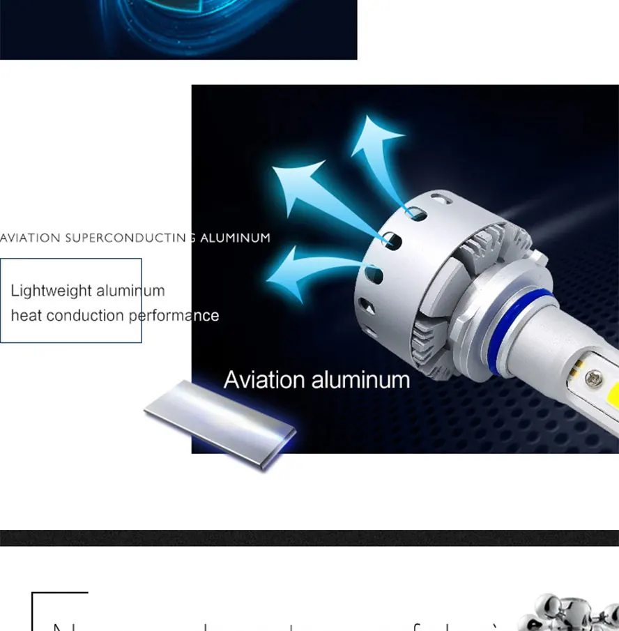 led car headlight bulb cob light source 80w auto lamp light  (15)