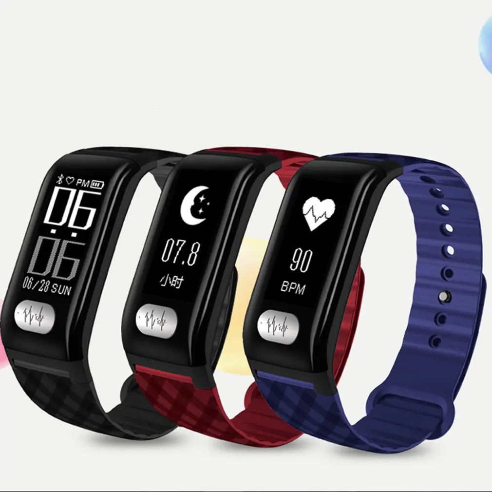 

H777plus Smart Bracelet Band 0.96 inch Screen Daily Waterproof Heart Rate Monitor Breathing Training Smart Watch