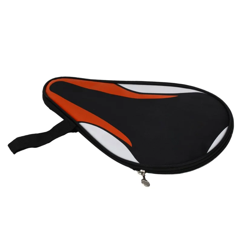 

Good! Oxford Table Tennis Racket Case Oxford Cloth Waterproof Dust-proof Zipper Steel Ring Ping Pong Bat Storage Bag