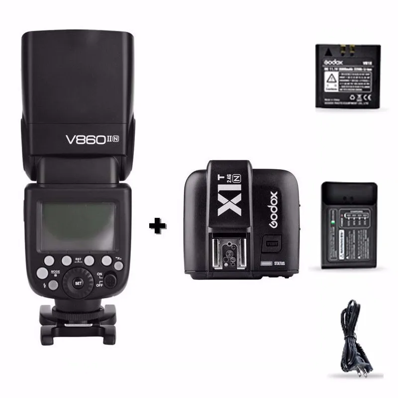 Godox V860II N I TTL HSS 2 4G font b Wireless b font Flash Speedlite X1T