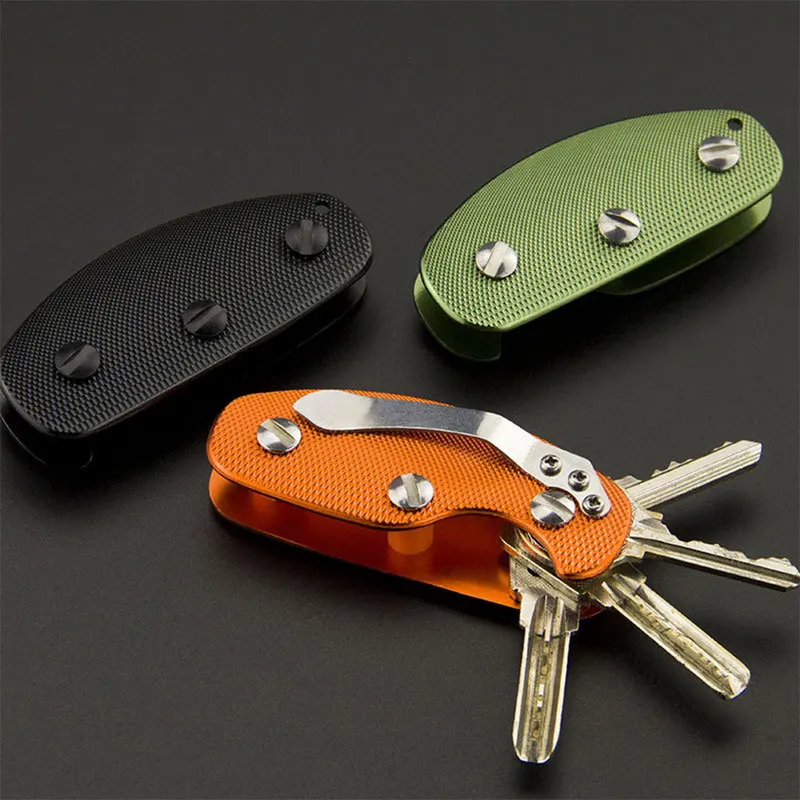 

10pcs/set Pocket Key Holder Keychain Alloy Portable Key Clip Organizer Clip Folder Key Chain Keyring Men's Jewelry Gift