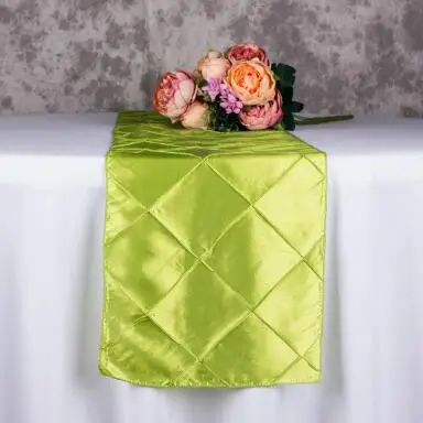 Grass Green 10 шт. высокого класса Полиэстеровая узкая скатерть украшение для банкета Украшение на стол для дома runner - Цвет: Grass Green