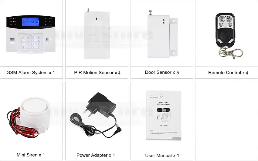 Diysecur Беспроводной GSM SMS sim-сигнализации Системы 900/1800/1900 мГц своевременная Управление постановки/снятия