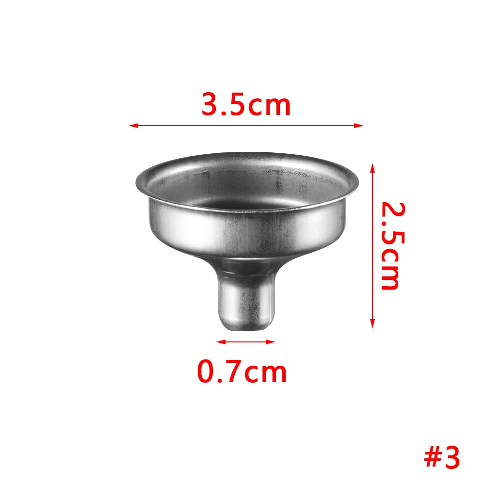 3PCS Mini Stainless Steel Wine Flask Funnel Small Mouth Funnels for Filling Hip Flask Beer Liquid Tools - Цвет: 3