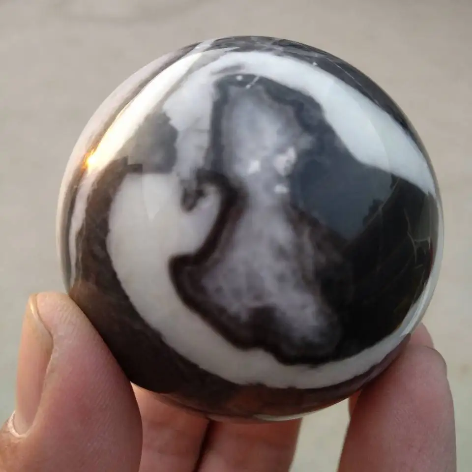 

65-75mm Natural Shell Jasper Thousand Eye Stone Crystal Polished Ball