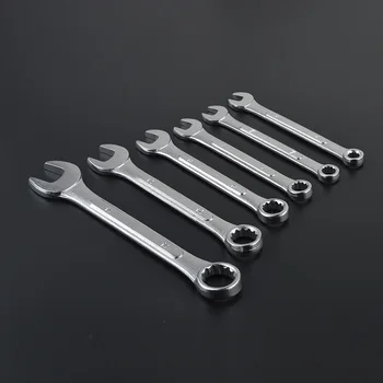 

High Carbon Steel Combination Wrench Combination Spanner 6-19MM Chrome Plated Metric Size for Auto Repairing Tools