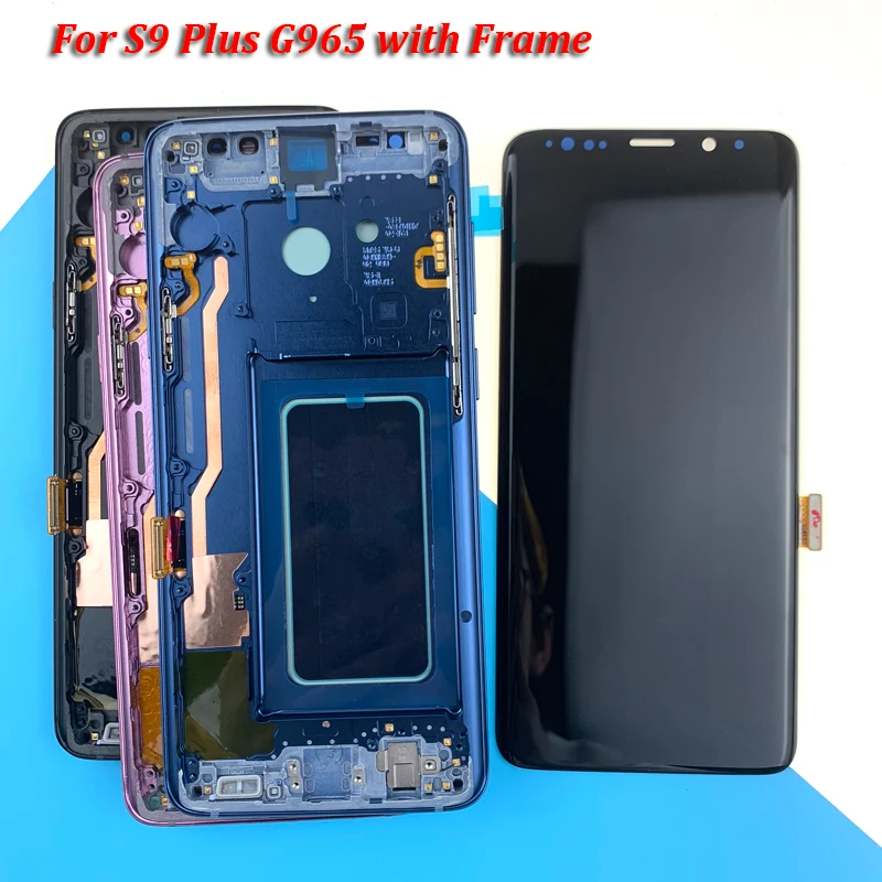 

AMOLED Replacement for SAMSUNG Galaxy S9 S9+LCD Touch Screen Digitizer with Frame G960 G965 display+Free tools
