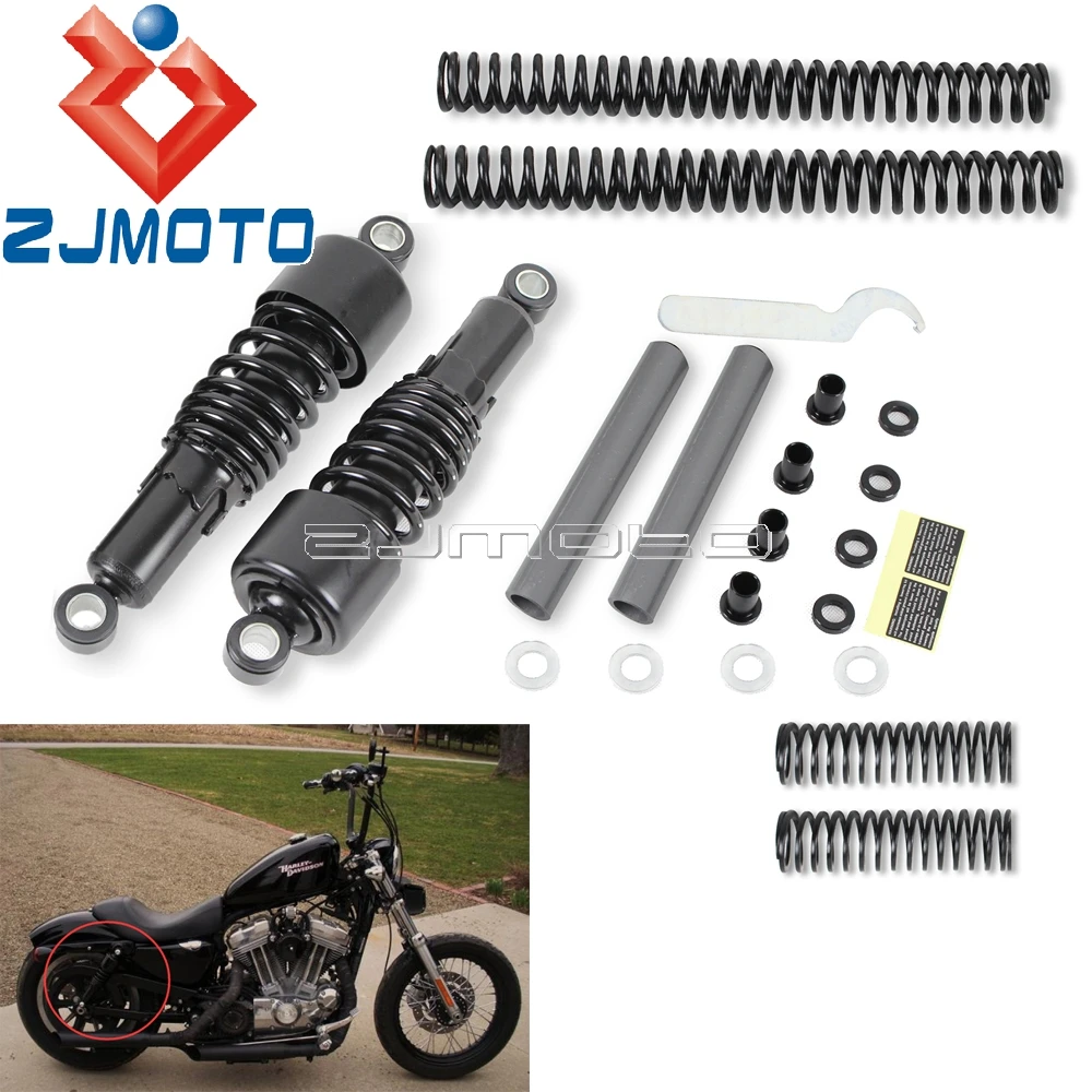 

Motorcycle Lowering Slammer Suspension Drop Kits For Harley Sportster SuperLow 72 48 XL50 XL1200C LN R T Iron XL883 C L N 04-17