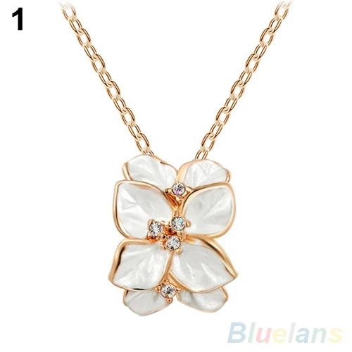 Женское многослойное ожерелье чокер с цветами гардения короткое 08HD|short necklace|choker